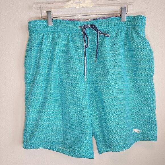 Ted Baker Men's Preppy Beach Vacation Chevron Swim Trunks Sz 3/Medium - Picture 1 of 9